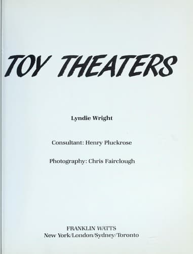 Tapa de Toy Theaters (Fresh Start)
