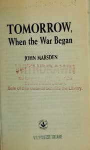 Tapa de Tomorrow, when the war began