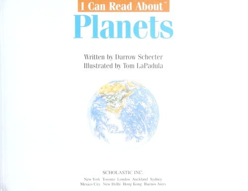 Tapa de I can read about planets