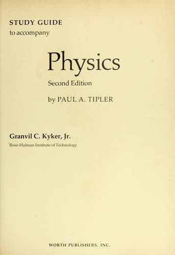 Tapa de Physics (Study Guide)