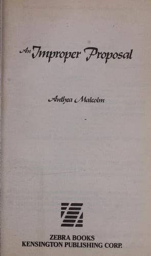 Tapa de The Improper Proposal