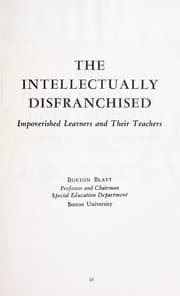Tapa de The intellectually disfranchised, impoverished learners and their teachers