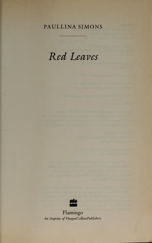 Tapa de Red leaves