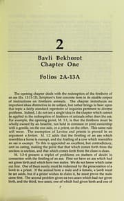 Tapa de Tractate Bekhorot, chapters 1-4