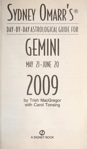 Tapa de Sydney Omarr's day-by-day astrological guide for Gemini, May 21-June 20, 2009
