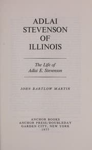 Tapa de Adlai Stevenson of Illinois