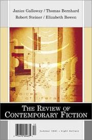 Tapa de Janice Galloway/Thomas Bernhard/Robert Steiner/Elizabeth Bowen