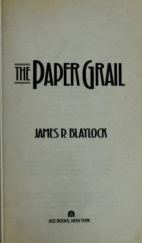 Tapa de The paper grail