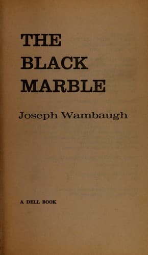 Tapa de The black marble