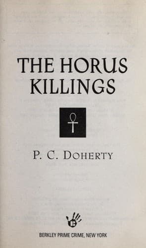 Tapa de The Horus killings