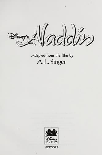 Tapa de Disney's Aladdin