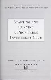 Tapa de Starting and running a profitable investment club