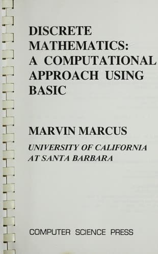 Tapa de Discrete mathematics