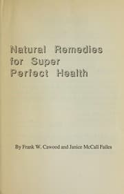 Tapa de Natural remedies for super perfect health