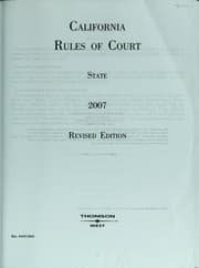 Tapa de California rules of court