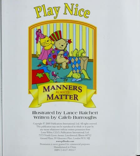 Tapa de Play nice