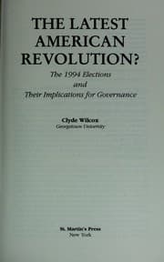 Tapa de The latest American Revolution?
