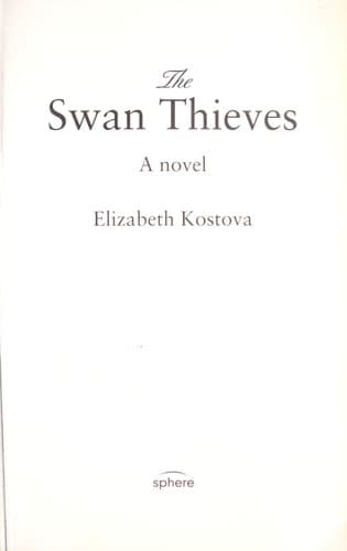 Tapa de The swan thieves