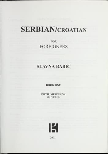Tapa de Serbian, Croatian for foreigners
