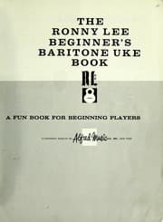 Tapa de The Ronny Lee beginner's baritone uke book