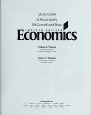 Tapa de Study guide to accompany McConnell and Brue twelfth edition economics