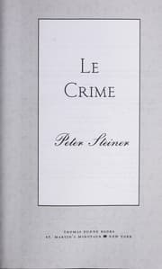 Tapa de Le crime