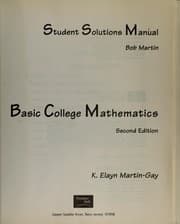 Tapa de Student solutions manual, Basic college mathematics, second edition, K. Elayn Martin-Gay