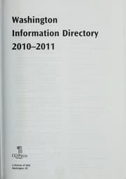 Tapa de Washington information directory, 2010-2011