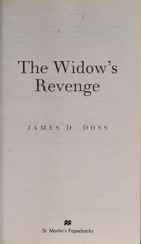 Tapa de The widow's revenge