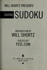 Tapa de Will Shortz Presents Daring Sudoku
