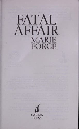 Tapa de Fatal affair