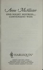 Tapa de One-Night Mistress…Convenient Wife
