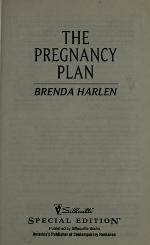 Tapa de The pregnancy plan