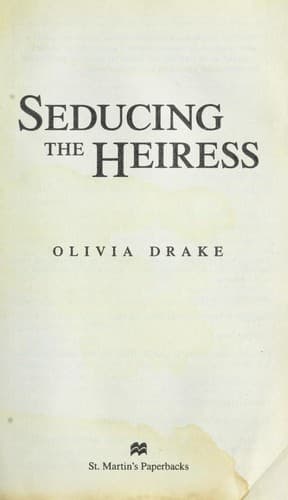 Tapa de Seducing the heiress