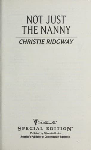 Tapa de Not Just The Nanny
