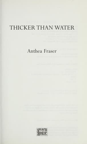 Tapa de Thicker than water