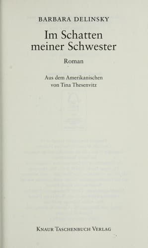 Tapa de Im Schatten meiner Schwester