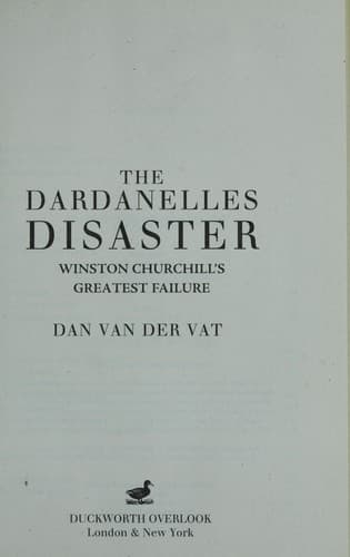 Tapa de The Dardanelles disaster