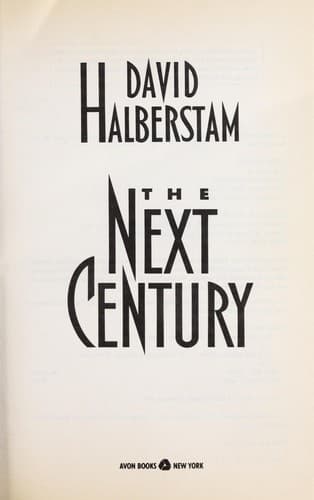 Tapa de The next century