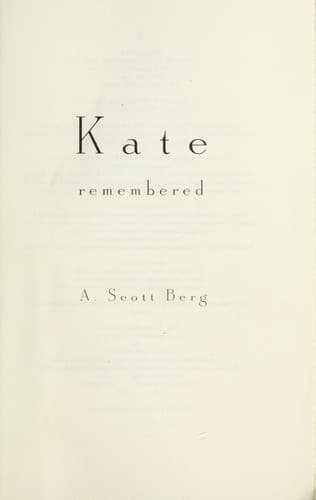 Tapa de Kate remembered