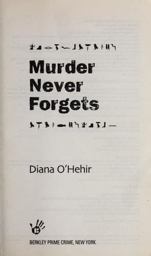 Tapa de Murder never forgets