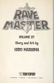 Tapa de Rave Master Volume 27