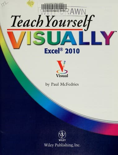 Tapa de Teach Yourself VISUALLYTM Excel® 2010