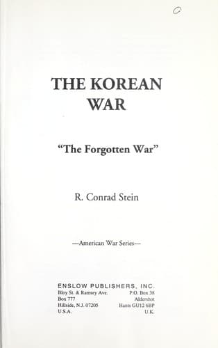 Tapa de The Korean war