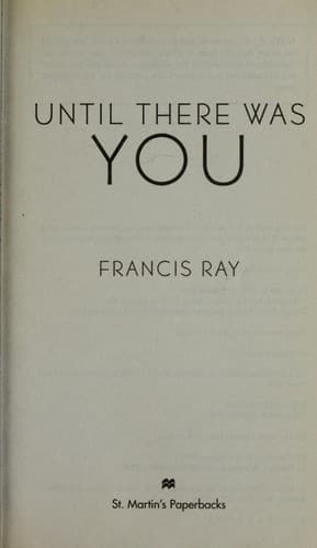 Tapa de Until there was you