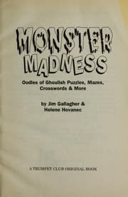 Tapa de Monster madness : oodles of ghoulish puzzles, mazes, crosswords & more