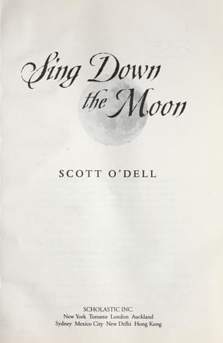 Tapa de Sing down the moon