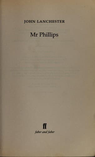 Tapa de Mr Phillips