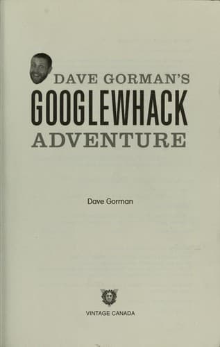 Tapa de Dave Gorman's Googlewhack! Adventure