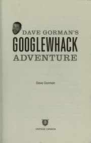 Tapa de Dave Gorman's googlewhack adventure